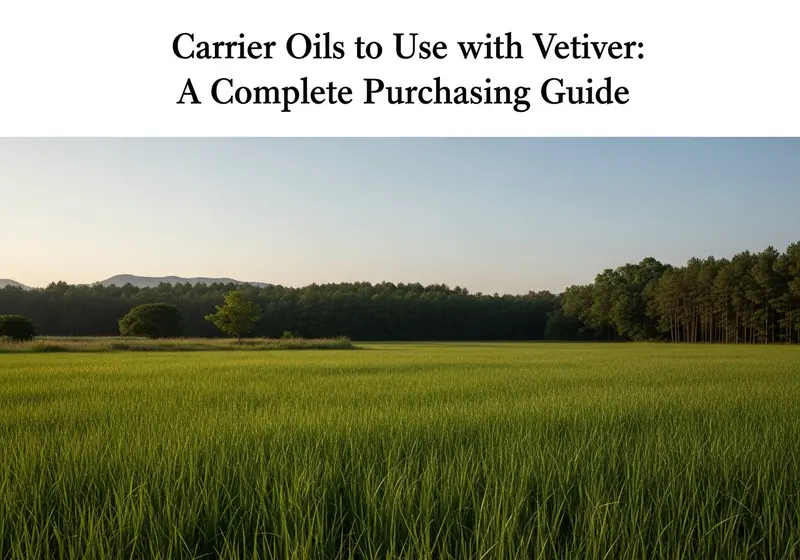 best carrier oils to use with vetiver a complete purchasing