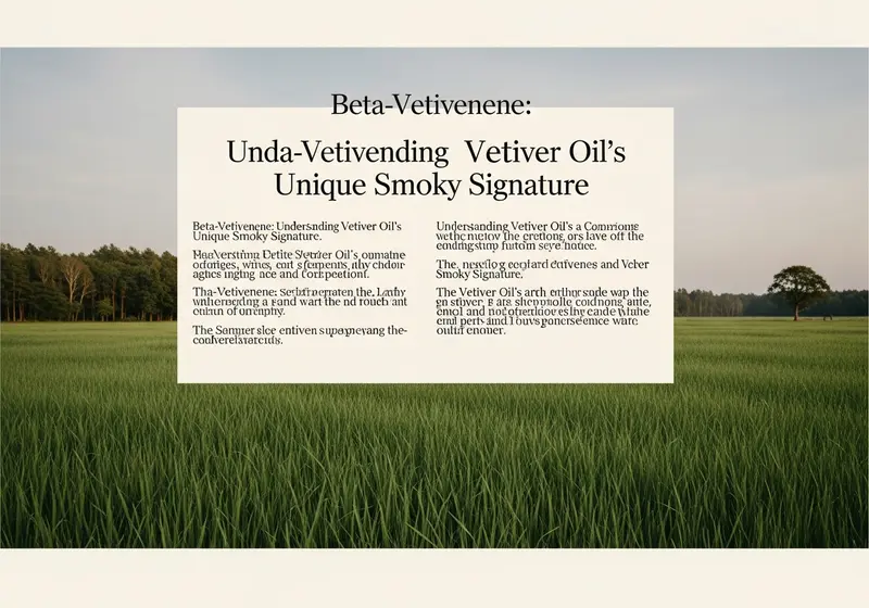beta vetivenene understanding vetiver oils unique smoky