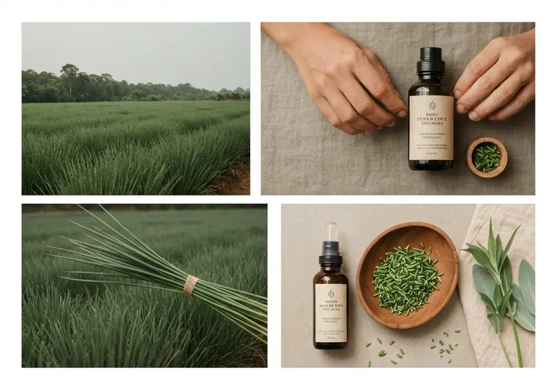 growing and harvesting vetiver grass from cultivation to