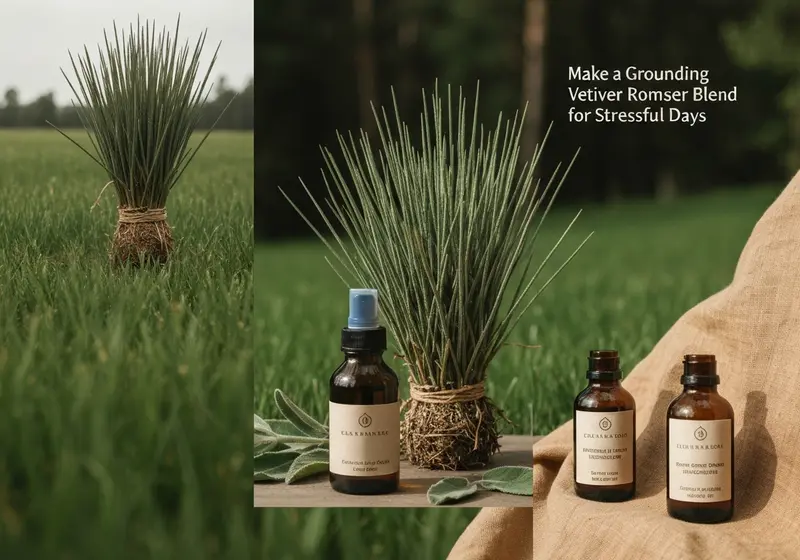 how to make a grounding vetiver room diffuser blend for