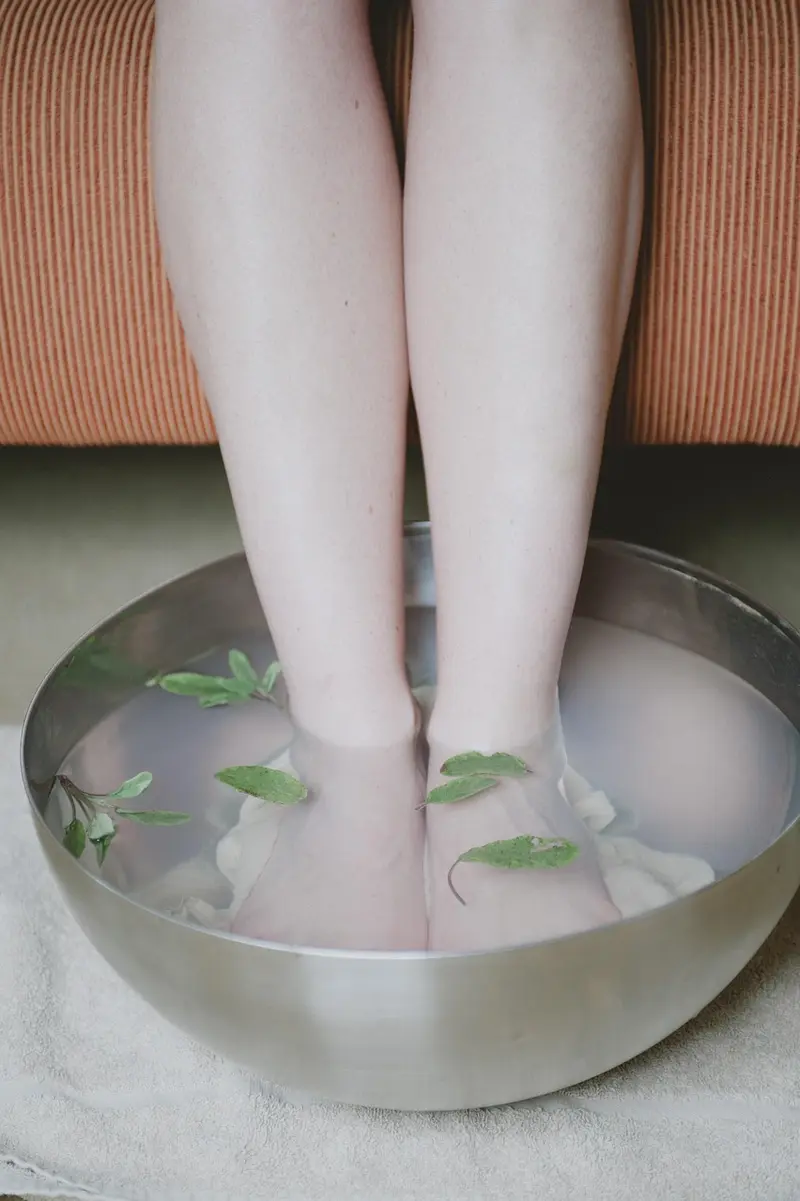 soothing vetiver foot soak for tired aching feet