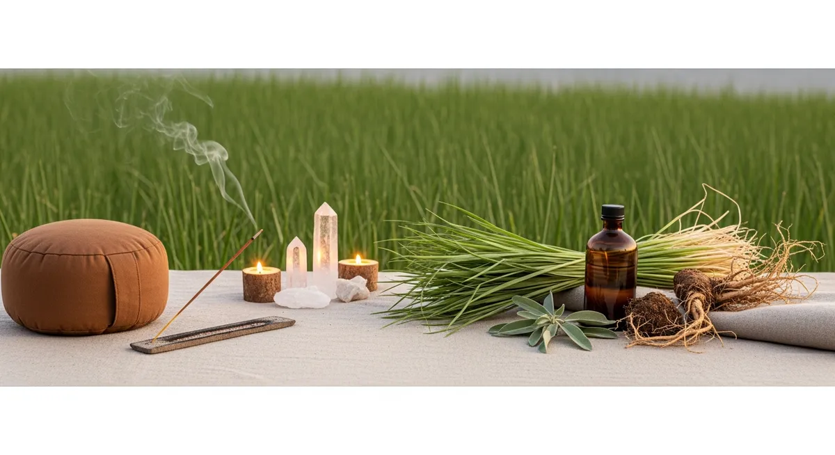 Vetiver and Cedarwood Grounding Body Oil for Post-Yoga Bliss