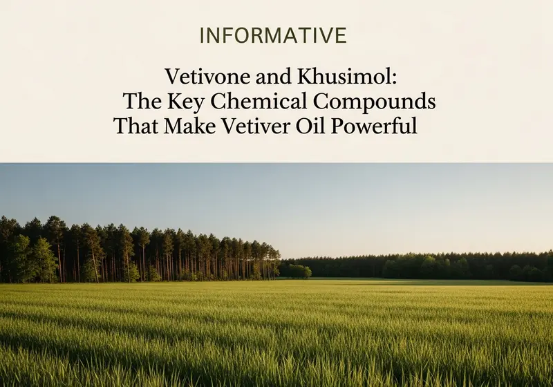 vetivone and khusimol the key chemical compounds that make